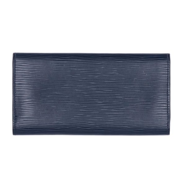 74636 2 Louis Vuitton Portefeuil Emilie Epi Wallet Andigo Blue