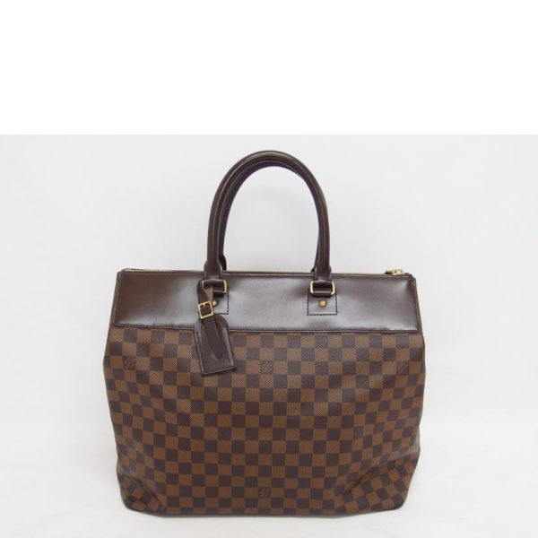 74643 2 Louis Vuitton Greenwich PM Damier Handbag Ebene Brown