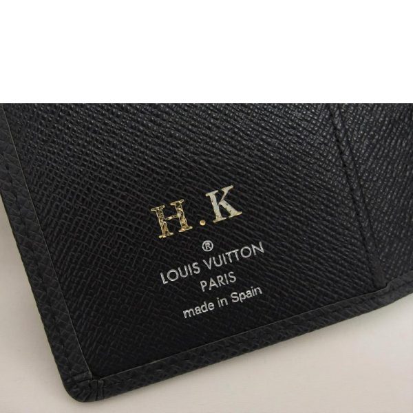 74643 5 Louis Vuitton Agenda PM Taiga Planner Black