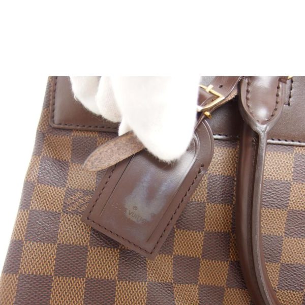 74643 7 Louis Vuitton Greenwich PM Damier Handbag Ebene Brown