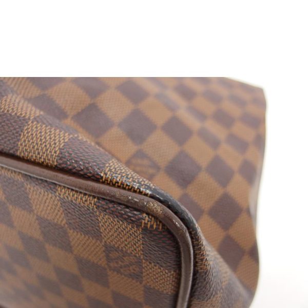 74643 8 Louis Vuitton Greenwich PM Damier Handbag Ebene Brown