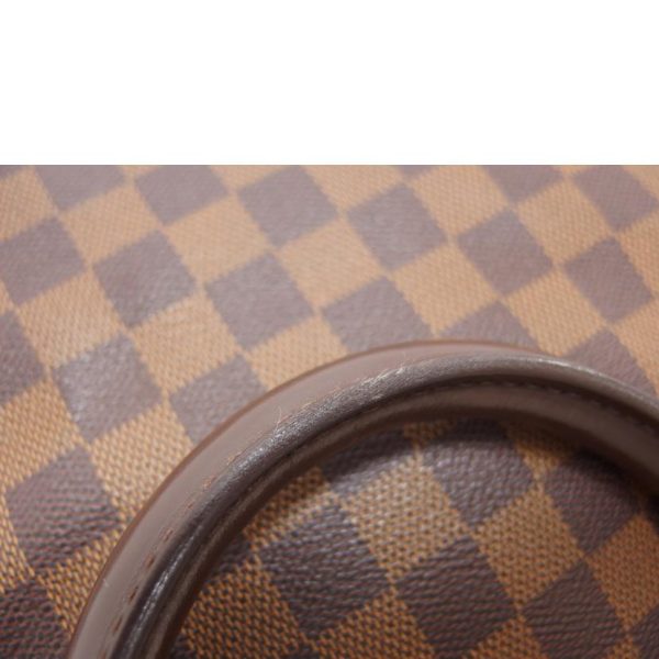 74643 9 Louis Vuitton Greenwich PM Damier Handbag Ebene Brown