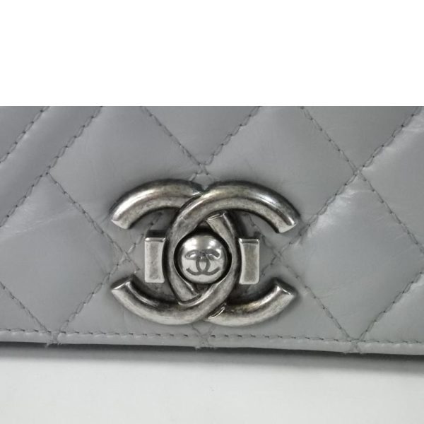 74650 8 Chanel Boy Chanel Matelasse Chain Shoulder Bag Lamb Gray