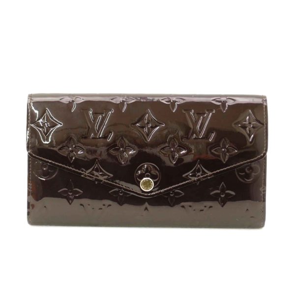 74655 1 Louis Vuitton Portefeuille Sala Vernis Wallet Amarant