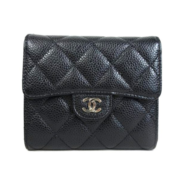 74659 1 Chanel Caviar Wallet Bag Black