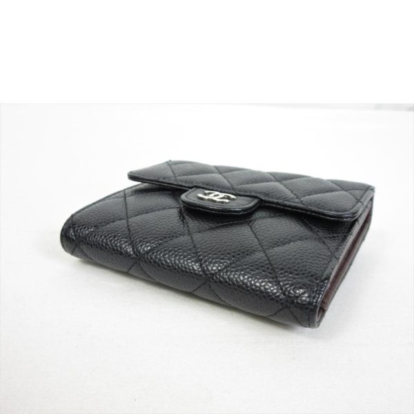 74659 3 Chanel Caviar Wallet Bag Black