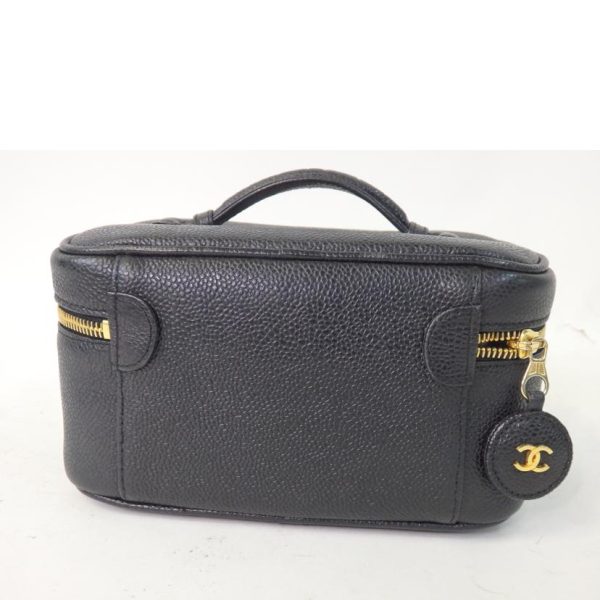 74810 2 Chanel Cocomark Vanity Bag Caviar Skin Black