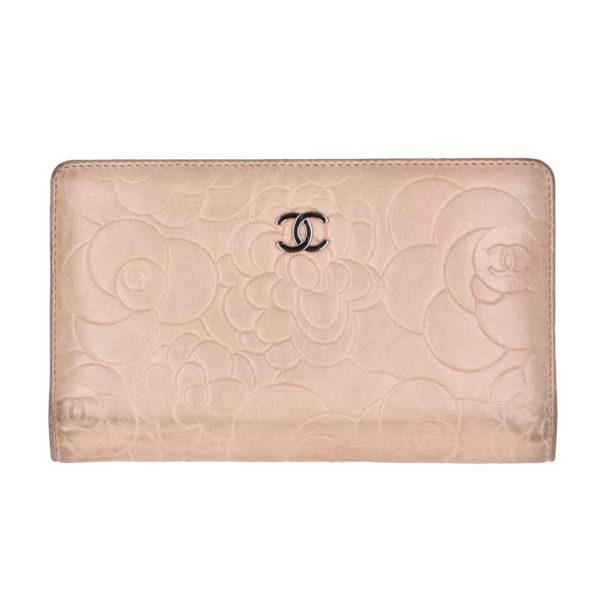 74851 1 Chanel Camellia Bi Fold Long Wallet