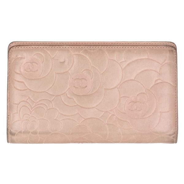 74851 2 Chanel Camellia Bi Fold Long Wallet