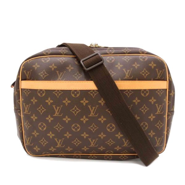 74858 1 Louis Vuitton Reporter GM Monogram Shoulder Bag Brown