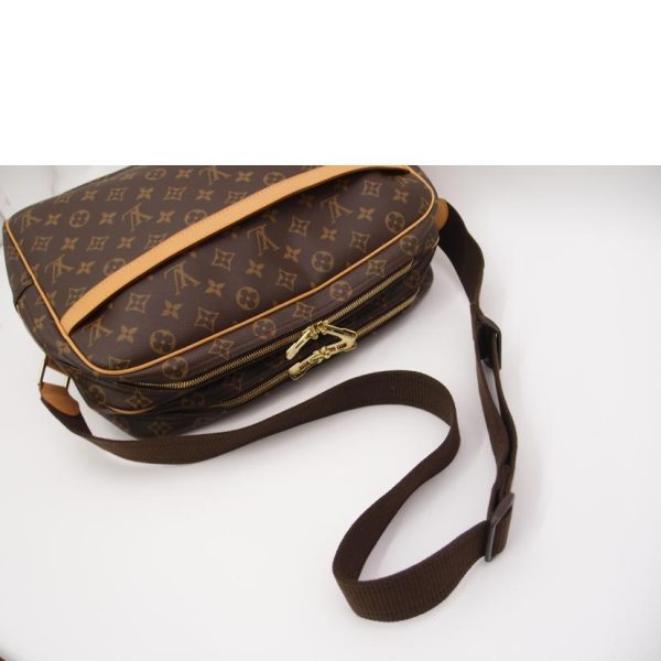 74858 4 Louis Vuitton Reporter GM Monogram Shoulder Bag Brown