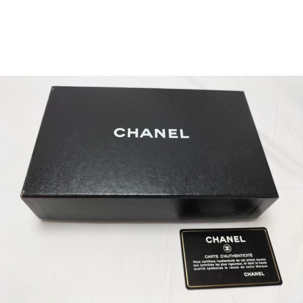 74968 11 Chanel Cambon Line Bi Fold Wallet Black