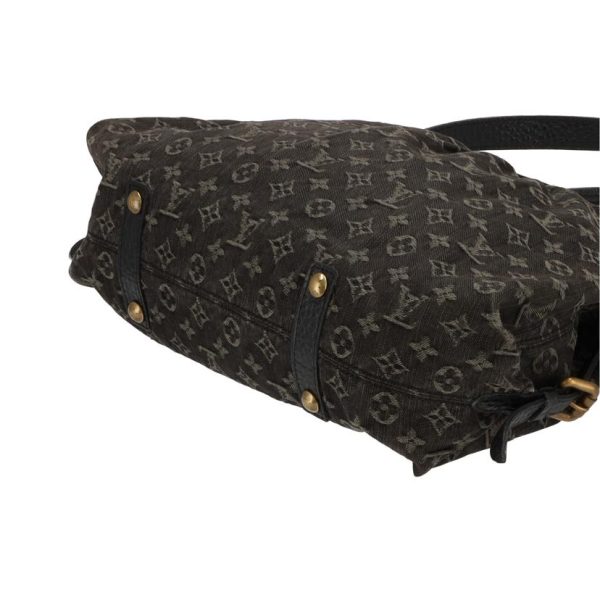 74984 2 Louis Vuitton Neocavi MM Shoulder Bag Monogram Denim Noir