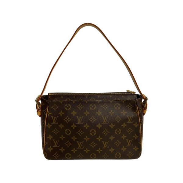 749i749 19734 4 Louis Vuitton Vivacite GM Monogram Leather 2way Shoulder Bag Brown