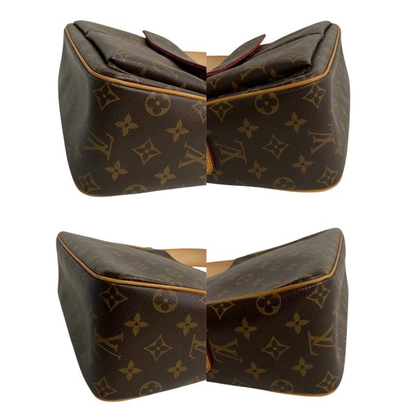 749i749 19734 7 Louis Vuitton Vivacite GM Monogram Leather 2way Shoulder Bag Brown