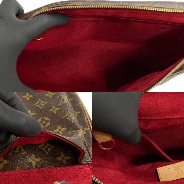 749i749 19734 8 Louis Vuitton Vivacite GM Monogram Leather 2way Shoulder Bag Brown