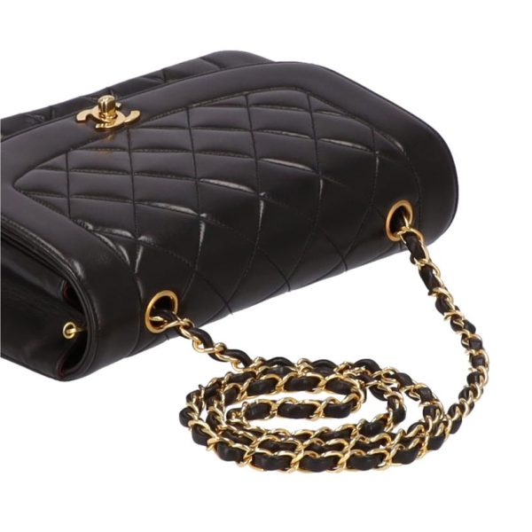 75000 4 Chanel Diana Flap Chain Shoulder Bag Black