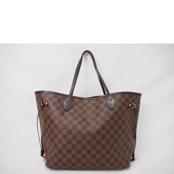 75010 2 Louis Vuitton Neverfull MM Damier Ebene Bag Brown