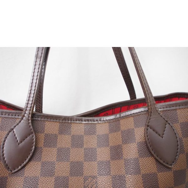 75010 3 Louis Vuitton Neverfull MM Damier Ebene Bag Brown