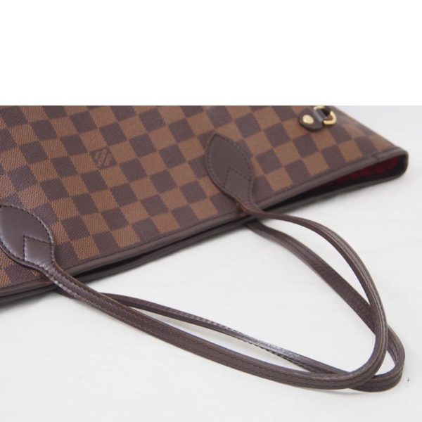 75010 6 Louis Vuitton Neverfull MM Damier Ebene Bag Brown