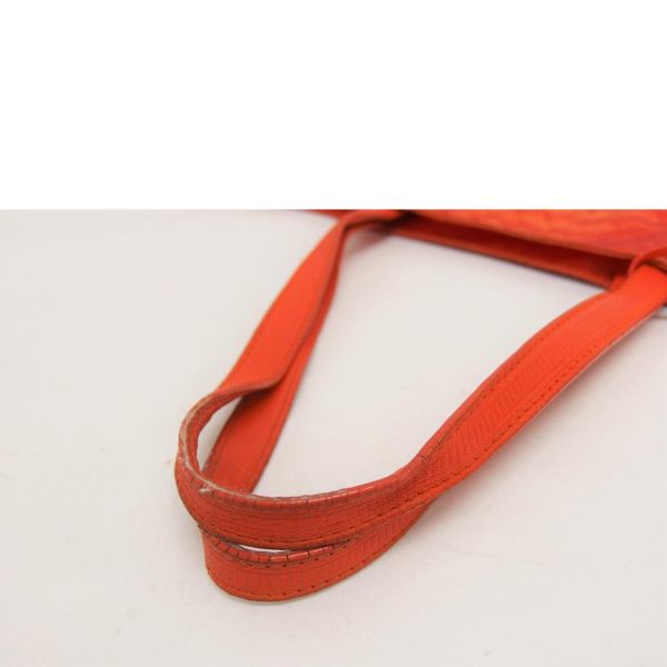 75042 4 Bottega Veneta Intrecciato Nylon Tote Bag Orange