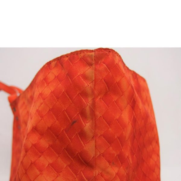 75042 8 Bottega Veneta Intrecciato Nylon Tote Bag Orange