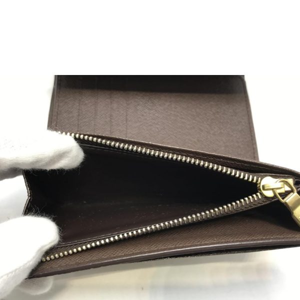 75043 6 Louis Vuitton Alexandra Wallet Damier Ebene Brown