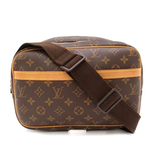 75084 1 Louis Vuitton Reporter PM Monogram Shoulder Bag Brown