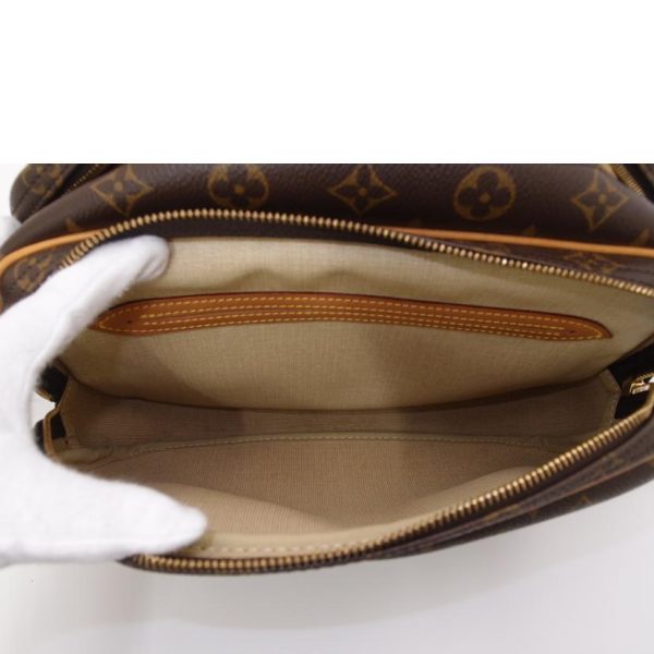 75084 6 Louis Vuitton Reporter PM Monogram Shoulder Bag Brown