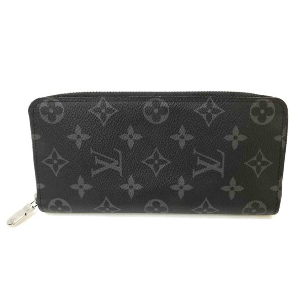 75169 1 Louis Vuitton Zippy Wallet Vertical Monogram Eclipse Black