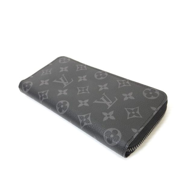 75169 3 Louis Vuitton Zippy Wallet Vertical Monogram Eclipse Black