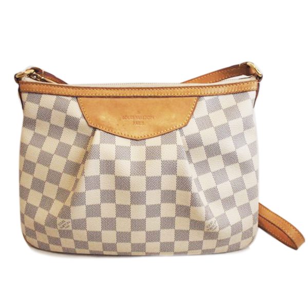 75196 1 Louis Vuitton Siracusa PM Shoulder Bag Damier Azur