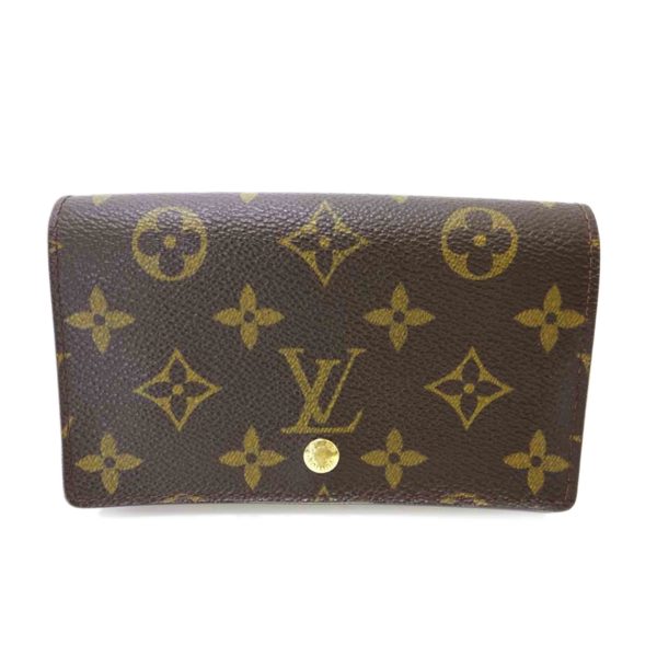 75233 1 Louis Vuitton Portomone Vietresor Monogram Wallet Brown