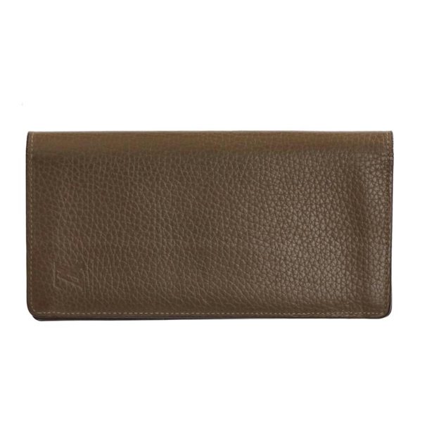 75247 1 Louis Vuitton Portefeuille Brazza Wallet Taurillon Beige