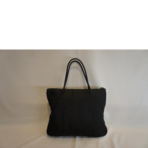 75253 2 PRADA Nylon Tote Black