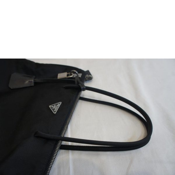 75253 5 PRADA Nylon Tote Black