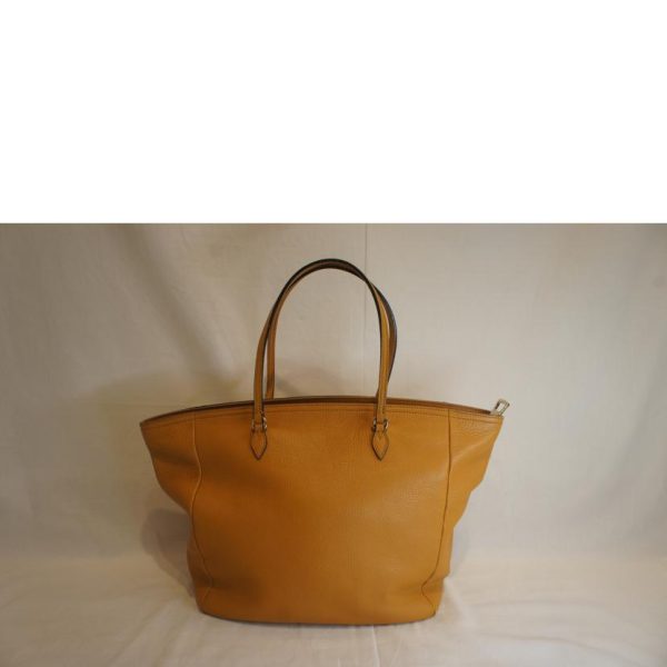 75278 2 Gucci Leather Zip Tote Light Brown