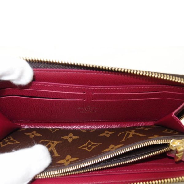 75300 6 Louis Vuitton Portefeuille Clemence Monogram Wallet Fuchsia