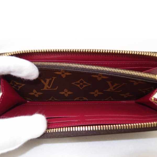 75300 7 Louis Vuitton Portefeuille Clemence Monogram Wallet Fuchsia