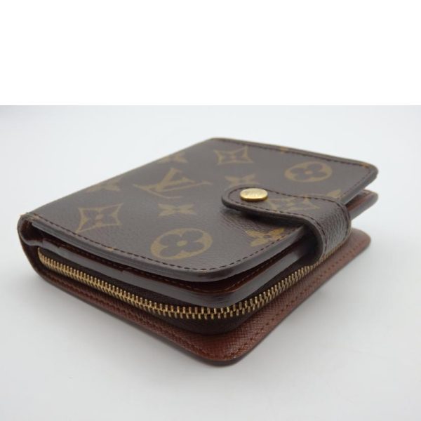 75328 3 Louis Vuitton Compact Zip Wallet Brown