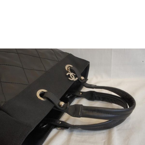 75338 4 Chanel Paris Biarritz Tote Bag Black