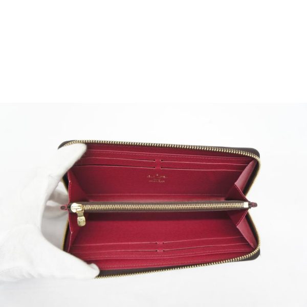 75342 4 Louis Vuitton Clemence Wallet Monogram Fuchsia Pink