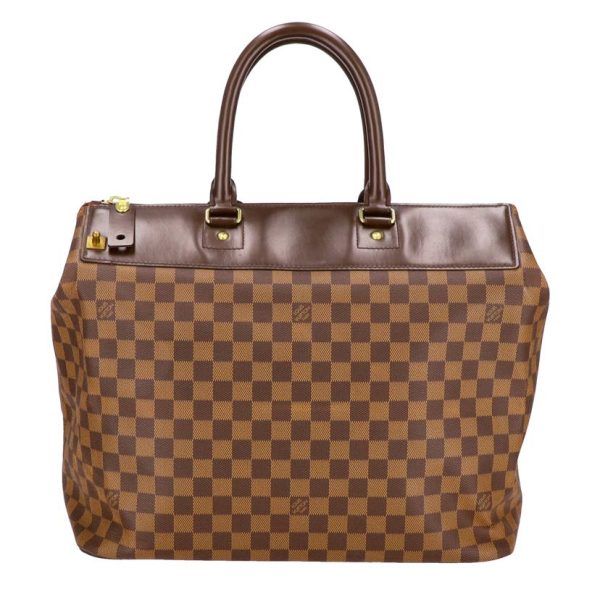 75350 2 Louis Vuitton Greenwich PM Damier Ebene Travel Bag Brown