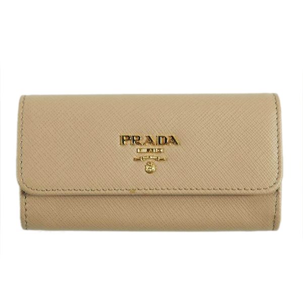 75368 1 PRADA Prada Saffiano Leather Card Case Bag Black