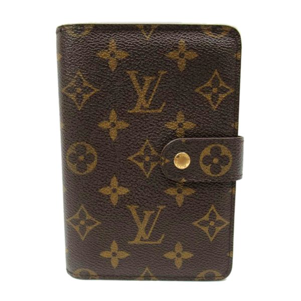 75435 1 Louis Vuitton Porto Papier Zip Monogram Wallet Brown