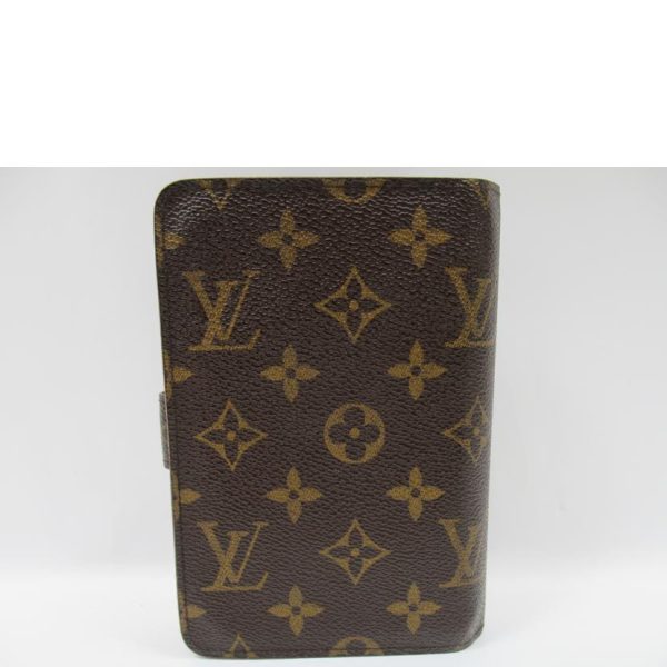 75435 2 Louis Vuitton Porto Papier Zip Monogram Wallet Brown