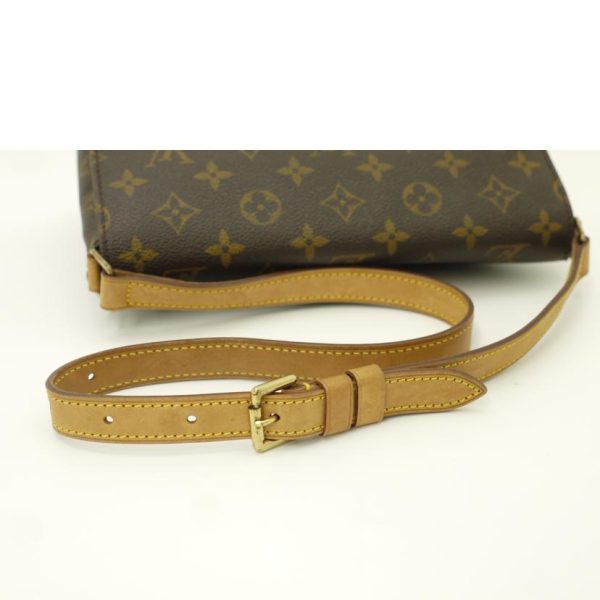 75435 4 Louis Vuitton Musette Tango Short Shoulder Monogram Handbag Brown