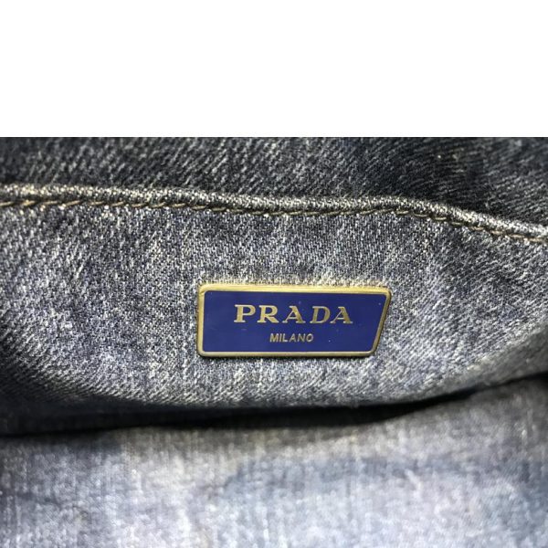 75463 6 PRADA Mini Canapa Denim Black