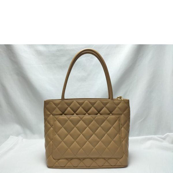 75484 2 Chanel Reproduction Tote Bag Caviar Skin Beige