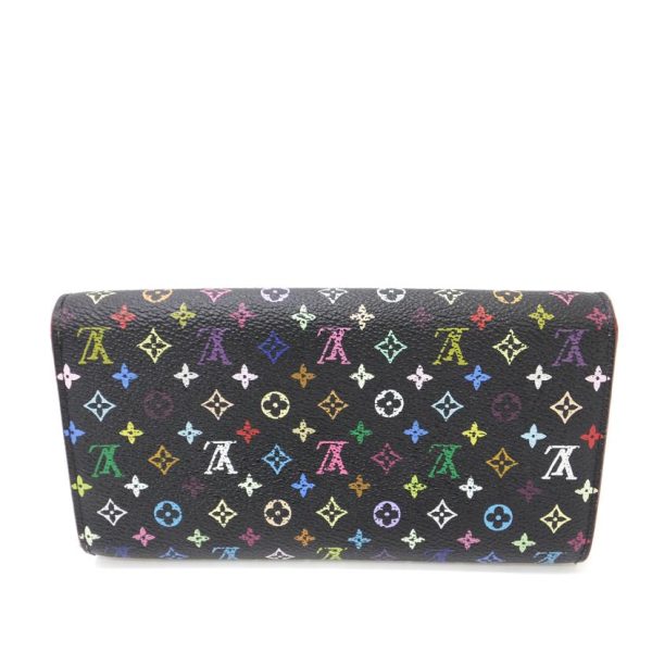 75497 2 Louis Vuitton Portefeuil Sala Monogram Multicolor Wallet Noir